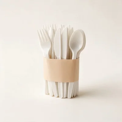 Cubiertos descartables, paquete de 100