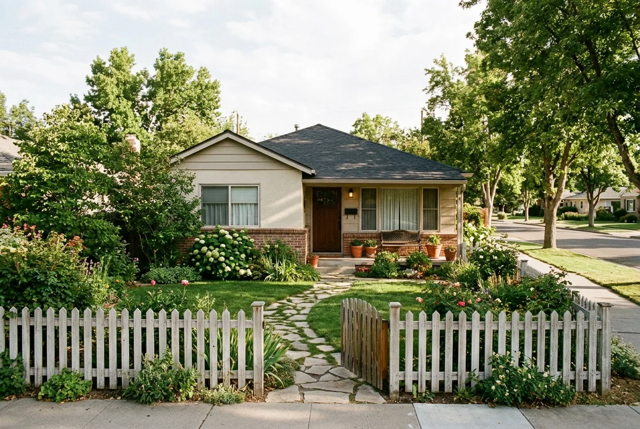 Casa en venta con jardín al frente