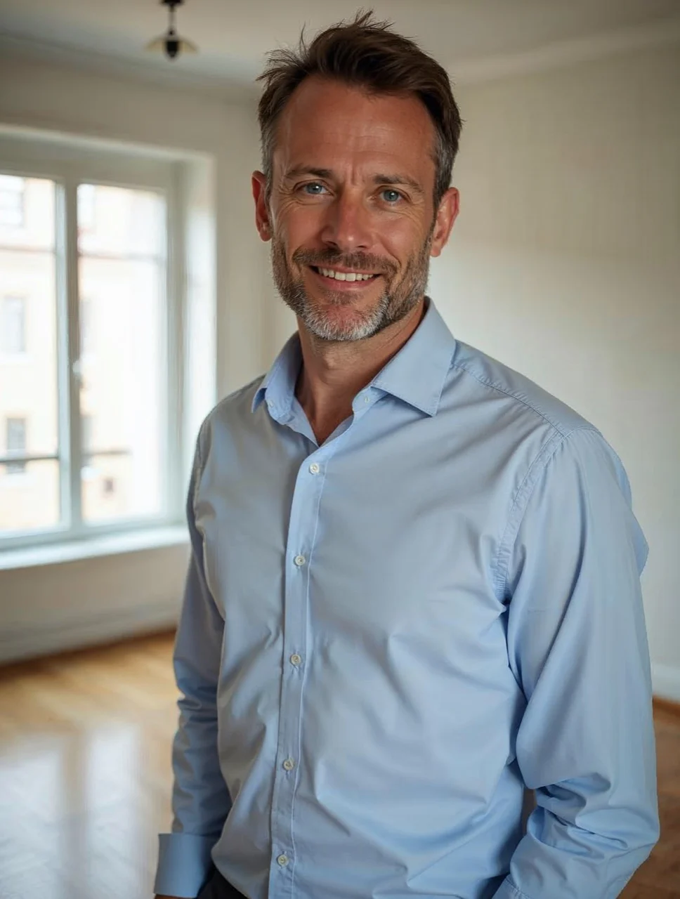 Retrato de agente inmobiliario