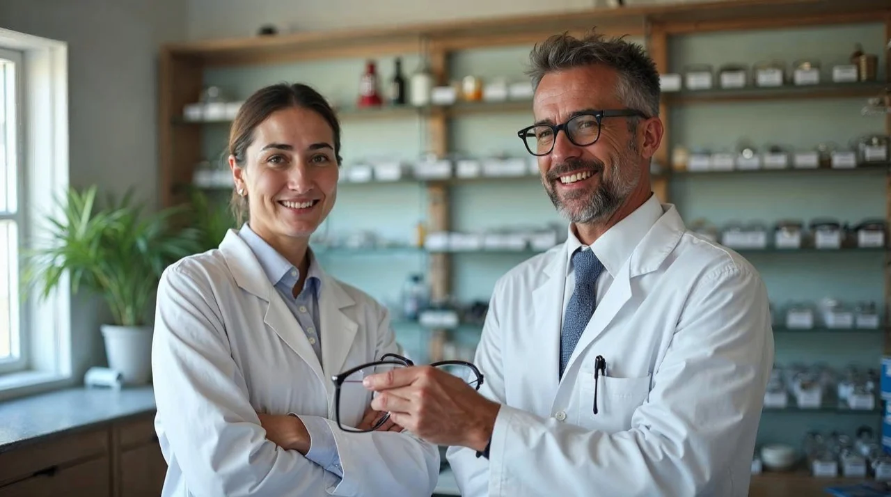 El equipo de la óptica